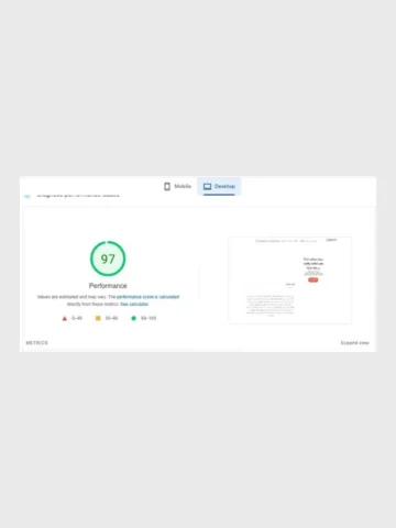 PageSpeed — ديسكتوب