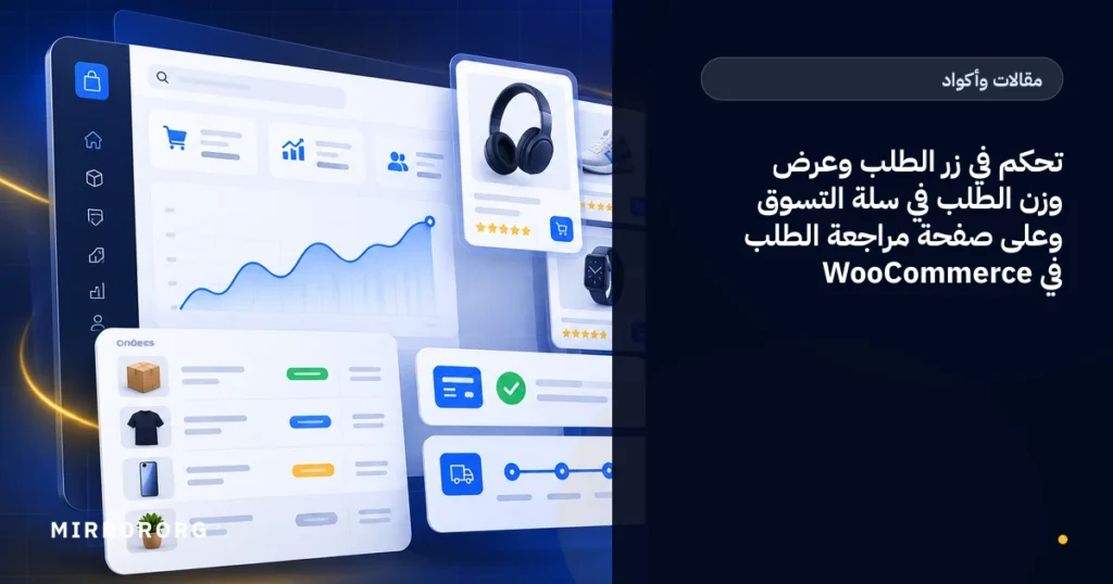 تحكم في زر الطلب وعرض وزن الطلب في سلة التسوق وعلى صفحة مراجعة الطلب في WooCommerce