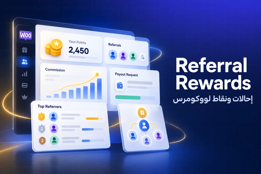 Referral Rewards — نظام إحالات ونقاط لووكومرس